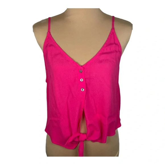 🌸 OLIVACEOUS Get the Party Started Hot Pink Medium Tank - Picture 1 of 6